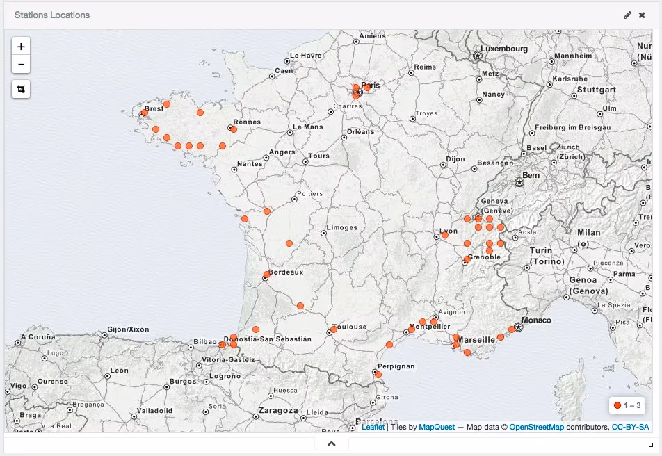 IDTGV stations in France