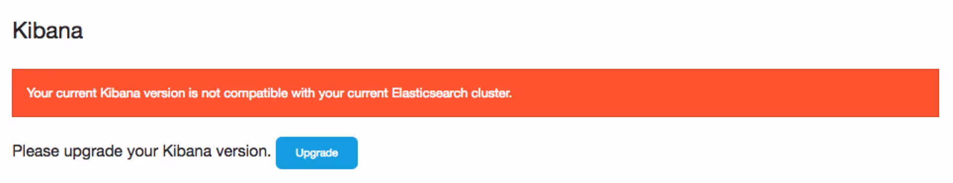 Upgrading Kibana