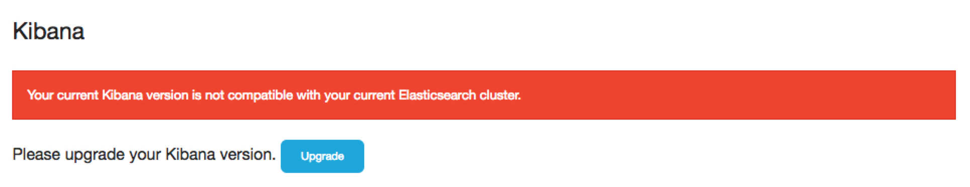 Upgrading Kibana
