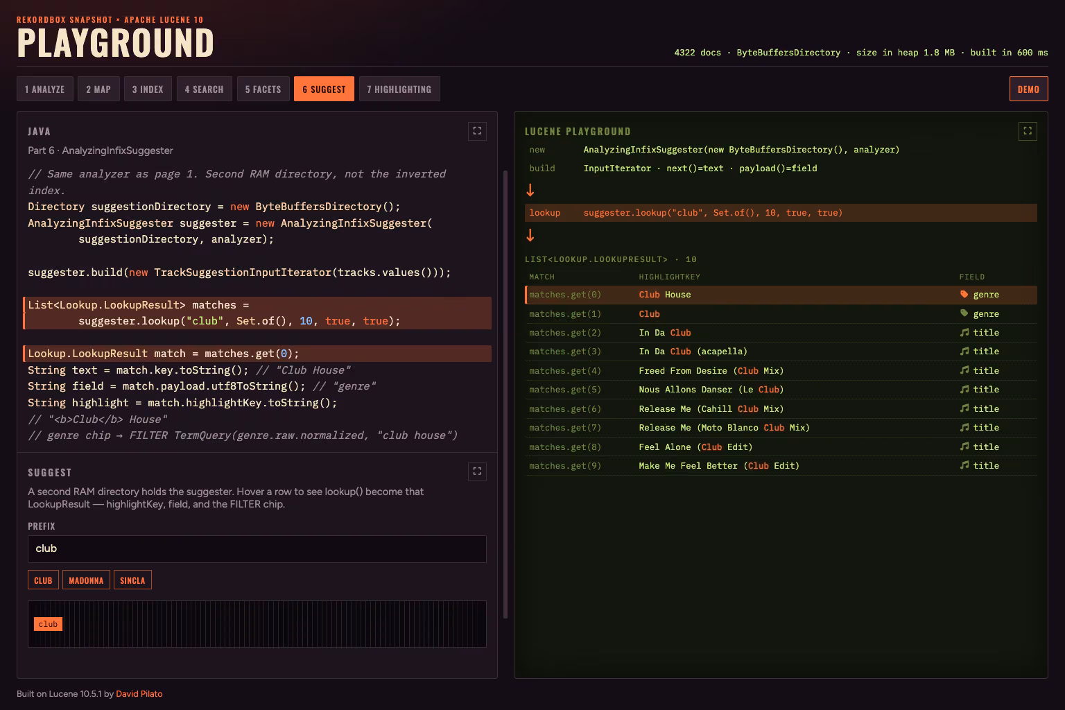 Search your beans with Lucene — Suggest