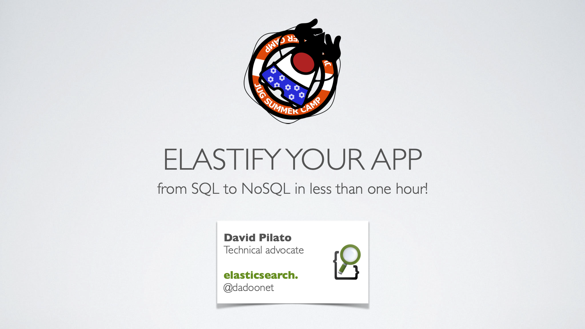 Elastifiez votre application : du SQL au NoSQL en moins d'une heure