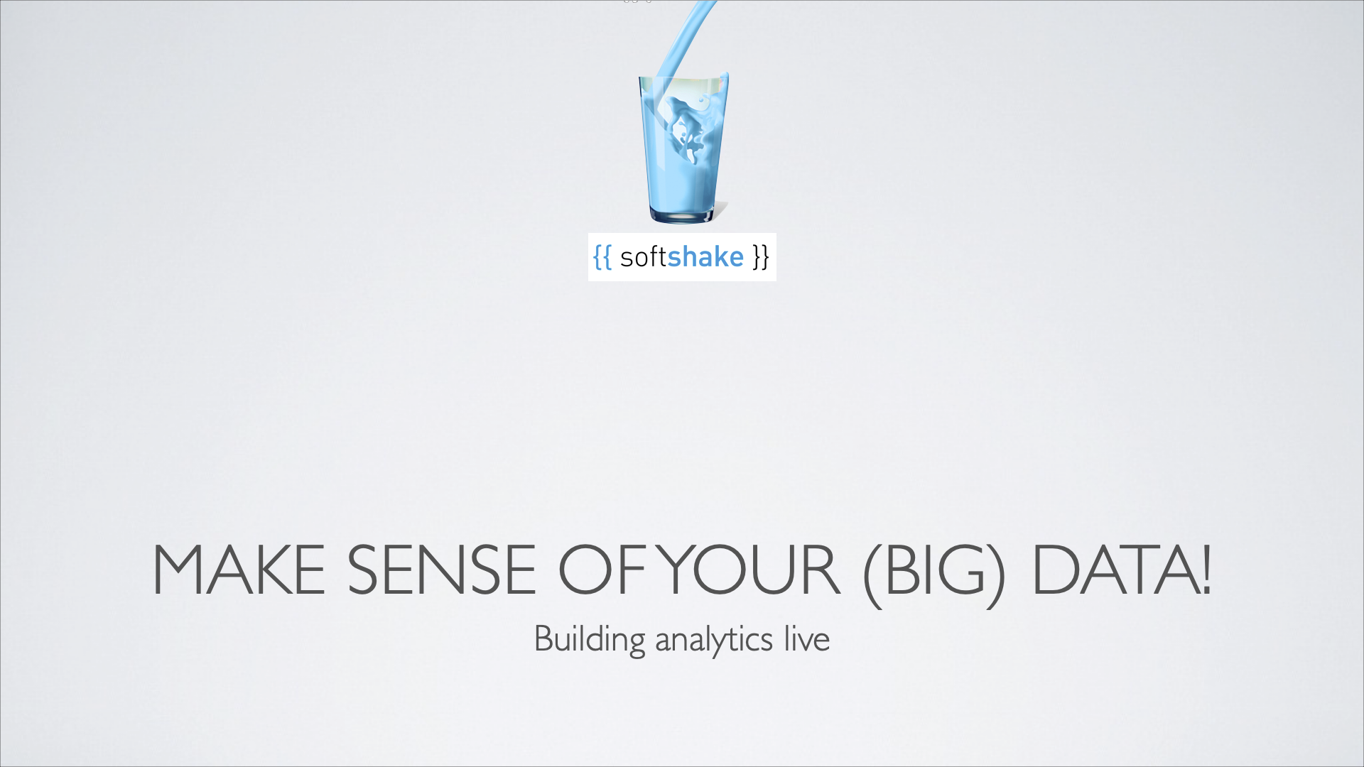 Make sense of your (BIG) data!
