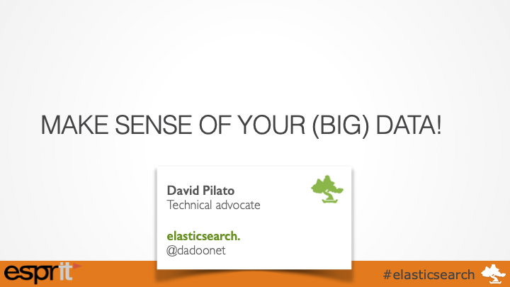 Make sense of your (BIG) data!