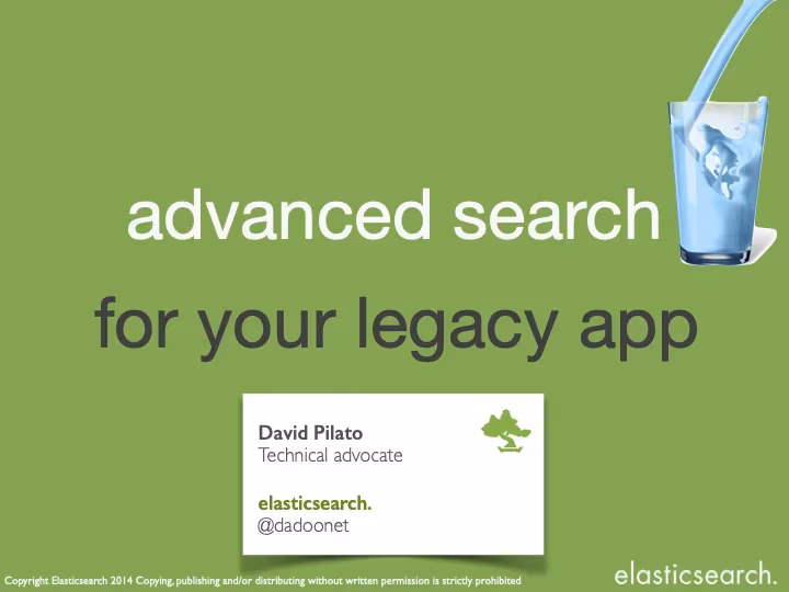 Advanced search for your Legacy application