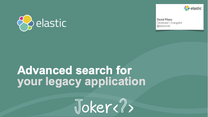 Advanced search for your legacy application