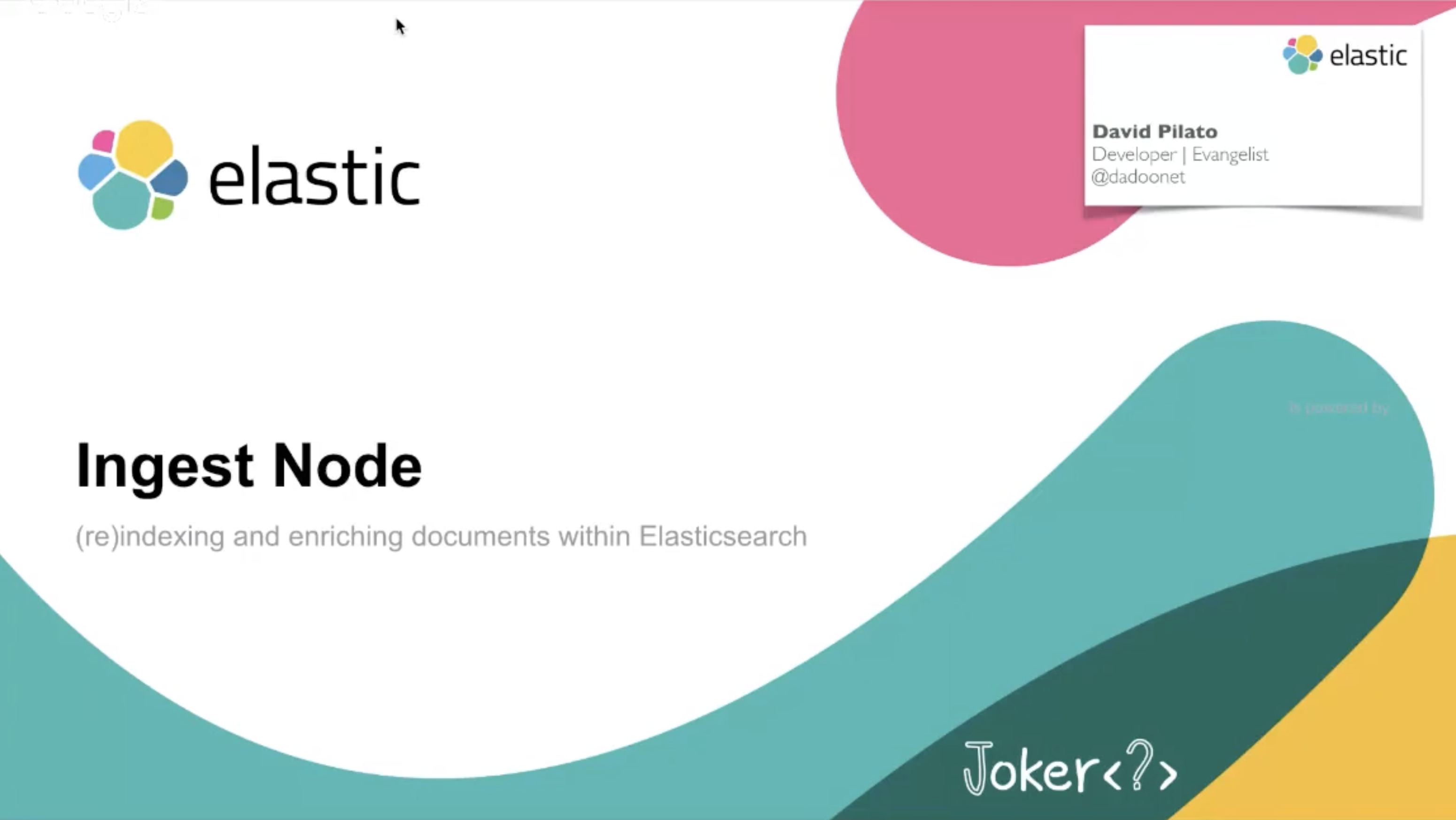 Ingest node: (re)index and enrich documents in Elasticsearch