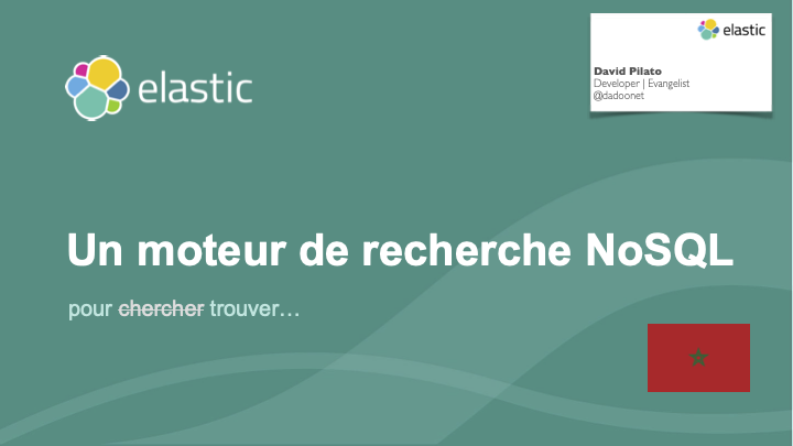 Un moteur de recherche NoSQL pour chercher^H^H^H^H^H^H^H^H trouver