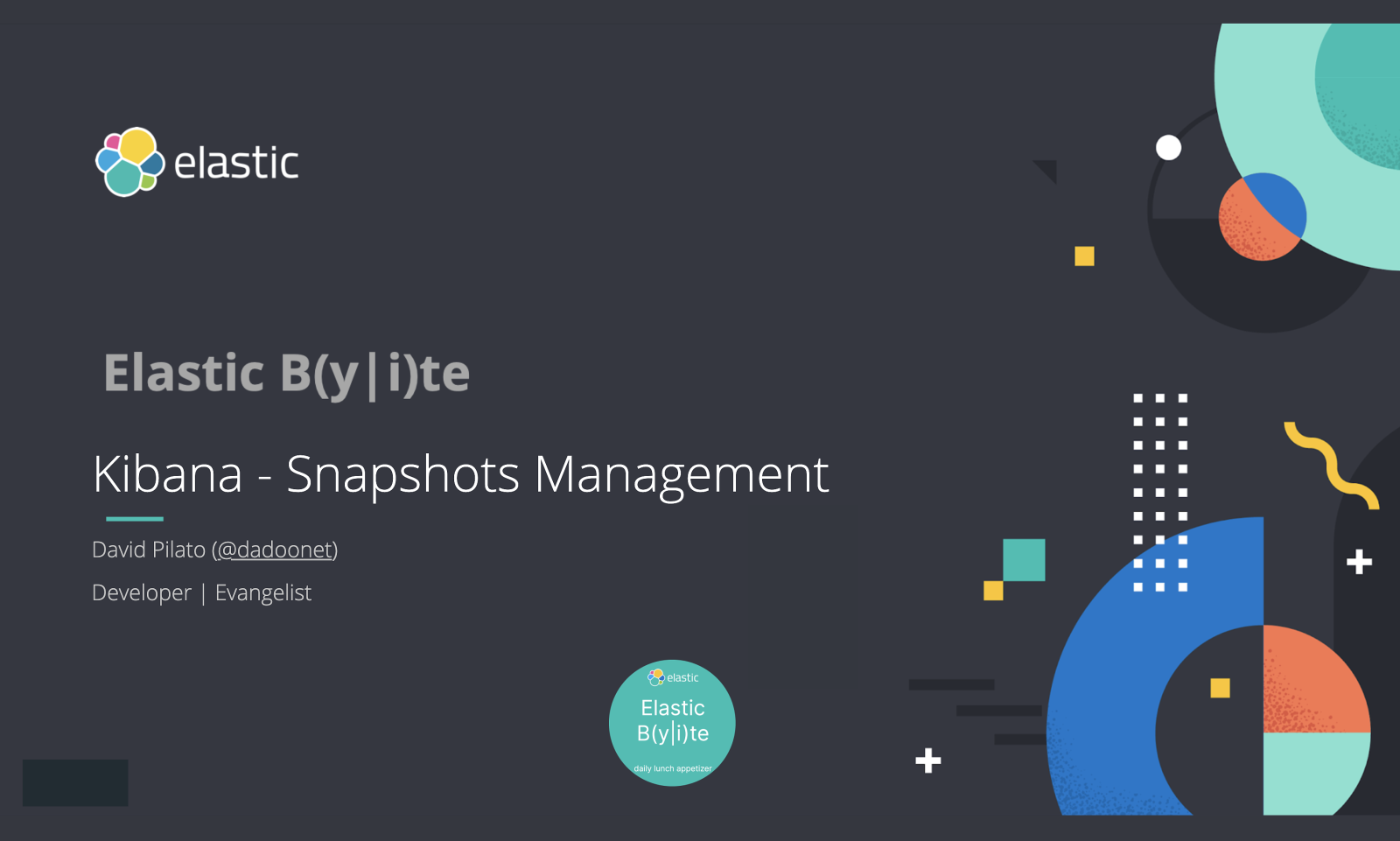 Kibana Snaphots Management