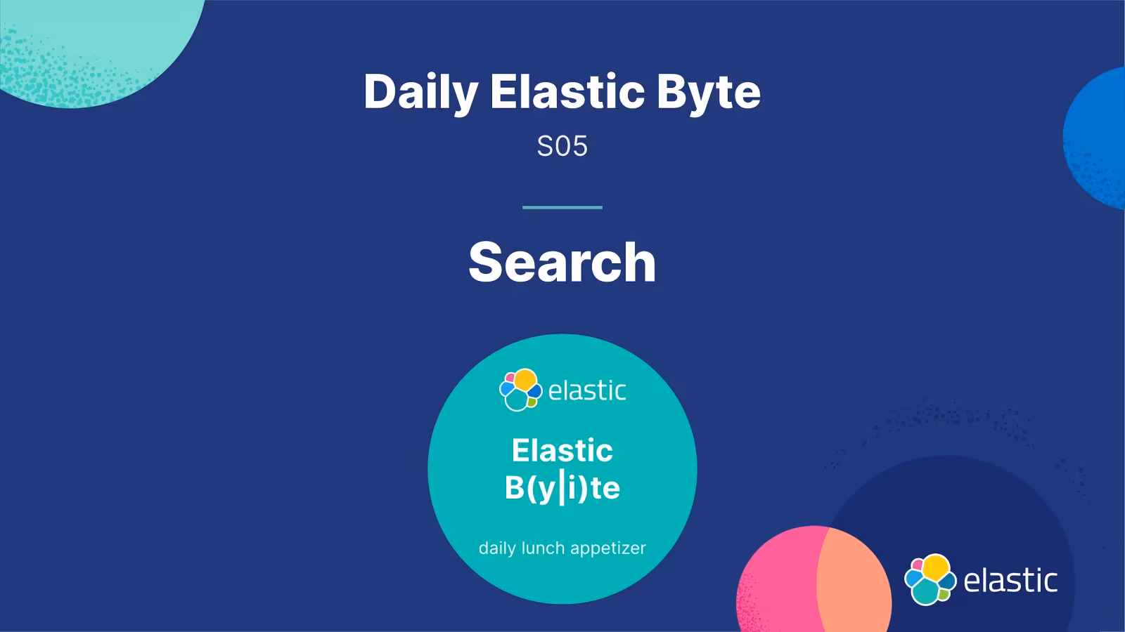 Search, the basics - Daily Elastic Byte S05E01