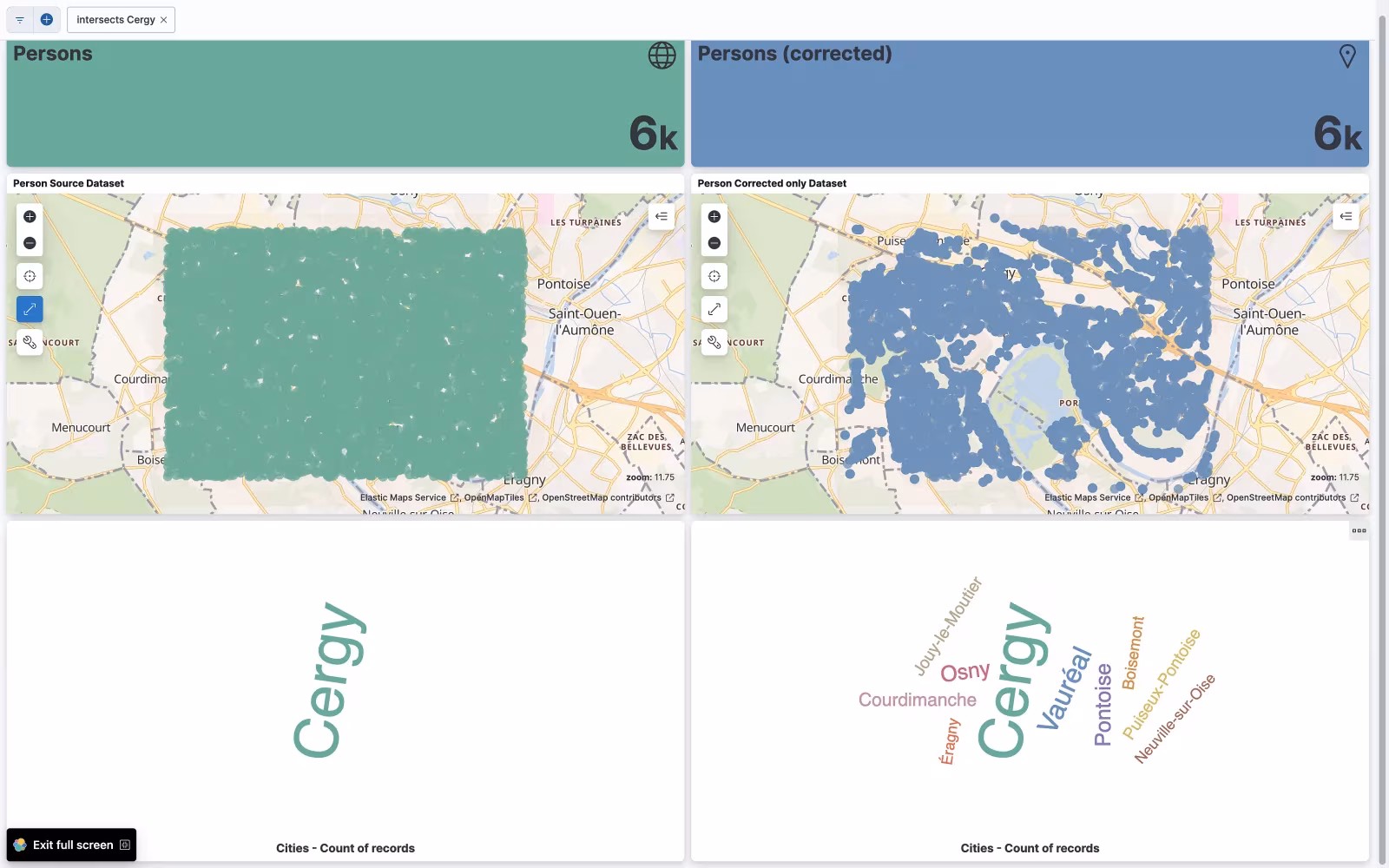 Enriching postal addresses with Elastic stack